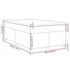 vidaXL Boxspringbett mit Matratze Dunkelgrau 120x200 cm Stoff