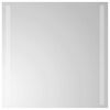 vidaXL LED-Badezimmerspiegel Transparent 50 x 50 cm Geh&auml;rtetes Glas