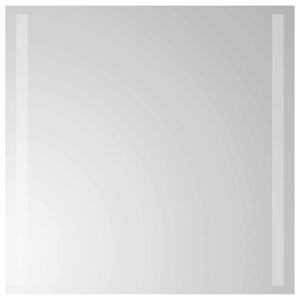 vidaXL LED-Badezimmerspiegel Transparent 50 x 50 cm Geh&auml;rtetes Glas