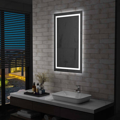 vidaXL LED-Badspiegel mit Berührungssensor 60x100 cm