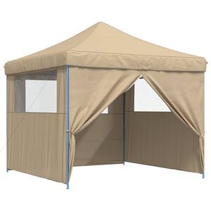 vidaXL Party-Zelt Beige 292 x 292 x 315 cm Oxford-Stoff