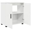 vidaXL Badezimmerschrank mit Speicher Hochglanz Wei&szlig; 61 x 35 x 64 cm