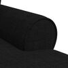 vidaXL Chaise Lounge mit Rock Schwarz 91 x 157 x 91 cm Stoff