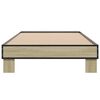 vidaXL Bettgestell Sonoma-Eiche 90x190 cm Holzwerkstoff und Metall