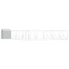 vidaXL Outdoor-Hundezwinger mit Dach Silbern 12x12x2,5m Stahl Verzinkt