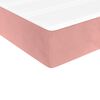 vidaXL Boxspringbett mit Matratze Rosa 140x190 cm Samt
