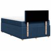 vidaXL Boxspringbett mit Matratze Blau 120x190 cm Stoff