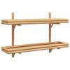 vidaXL Wandregal Wandhalterung Braun 100 x 26 x 60 cm Bambus