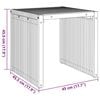 vidaXL Garten-Beistelltisch Braun 45 x 42,5 x 45 cm Massivholz Teak