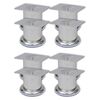 vidaXL Sofabeine 8 Stk. Rund Chrom 60 mm