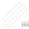 vidaXL Sicherheitsgitter f&uuml;r Fenster mit 4 Querstangen 63-114 cm
