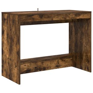 vidaXL Bett-Schreibtisch R&auml;uchereiche Holzwerkstoff 100 x 45 x 75 cm