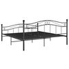 vidaXL Bett Schwarz Metall 160x200 cm