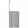 vidaXL Schminktisch mit LEDs Grau Sonoma 90x50x132,5 cm Holzwerkstoff