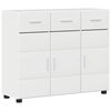 vidaXL Sideboard FLORIN 88,5 x 30,5 x 73 cm Hochglanz Wei&szlig;
