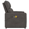 vidaXL Massagesessel mit Aufstehhilfe Dunkelgrau Mikrofasergewebe