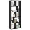 vidaXL B&uuml;cherregal Schwarz Eichen-Optik 67 x 25 x 162 cm Holzwerkstoff