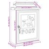 vidaXL Wandmontierter Briefkasten Gr&uuml;n 29 x 13 x 41 cm Gussaluminium