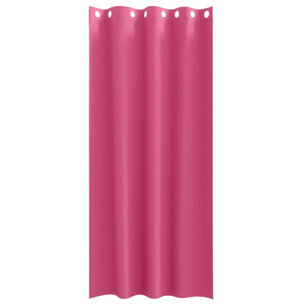 vidaXL Verdunkelungs-Vorhänge mit Ringen 2 pcs Helles Pink