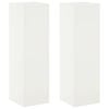 vidaXL Pflanzenst&auml;nder 2 pcs Wei&szlig; 30 x 30 x 100 cm Stahl