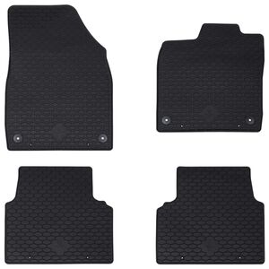 vidaXL Autofu&szlig;matte 4 pcs Schwarz geeignet f&uuml;r VW ID.3 2019- Gummi