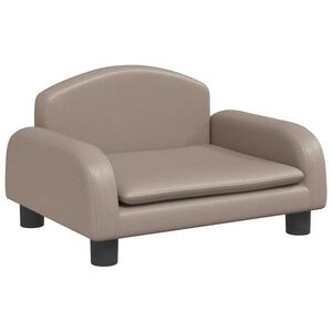 vidaXL Hundebett Cappuccino-Braun 50x40x30 cm Kunstleder