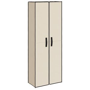 vidaXL Schuhschrank Creme 60x30x166 cm Stoff