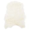 vidaXL Sitzauflage aus Isländischem Schafspelz Creme 70x110 cm