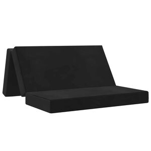 vidaXL Klappsofa Bett 140 x 67 x 45 cm Schwarz