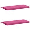 vidaXL 2-teilige Bankkissen SOEST 2 stk. 100 % Polyester Rosa