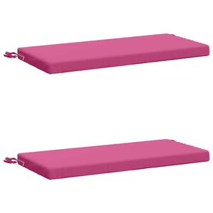 vidaXL 2-teilige Bankkissen SOEST 2 stk. 100 % Polyester Rosa