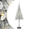 vidaXL Weihnachtsbaum mit 150 LEDs Wei&szlig; 120 cm PE und Stahl