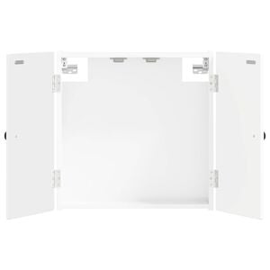 vidaXL Dartboard Schrank EDE Hochglanz Wei&szlig; 52,5 x 10,5 x 53,5 cm