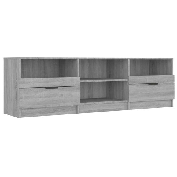 vidaXL TV-Schrank Grau Sonoma 150x33,5x45 cm Holzwerkstoff