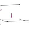 vidaXL Einziehbare Markise Wei&szlig; 400 x 300 cm Polyester und Aluminium