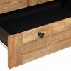 vidaXL Sideboard mit Regal Braun 60 x 33 x 100 cm Massivholz Mango
