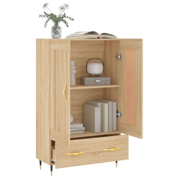vidaXL Highboard Sonoma-Eiche 69,5x31x115 cm Holzwerkstoff