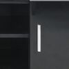 vidaXL TV-Schrank Hochglanz Schwarz 120x40x46 cm MDF