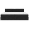 vidaXL Aufbewahrungsbett mit Matratze Schwarz 200 x 200 cm Samt
