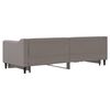 vidaXL Tagesbett Ausziehbar Taupe 80x200 cm Stoff