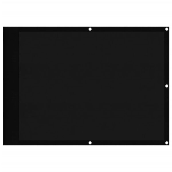 vidaXL Balkon-Sichtschutz Schwarz 75x1000 cm 100 % Polyester-Oxford