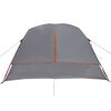 vidaXL Campingzelt 4 Personen Grau und Orange Wasserdicht