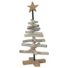 vidaXL Weihnachtsbaum Braun 60 cm Massivholz Teak