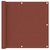 vidaXL Balkon-Sichtschutz Terrakotta-Rot 90x300 cm Oxford-Gewebe