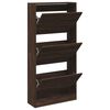 vidaXL Schuhschrank Braun Eichen-Optik 60x21x125,5 cm Holzwerkstoff