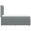 vidaXL Boxspringbett mit Matratze Hellgrau 80x200 cm Stoff