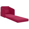 vidaXL Schlafsofa Weinrot 65 x 80 x 83 cm Samt