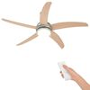 vidaXL Deckenventilator mit Licht und Fernbedienung &Oslash; 130 cm Sonoma