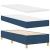 vidaXL Boxspringbett mit Matratze Blau 80 x 200 cm Stoff