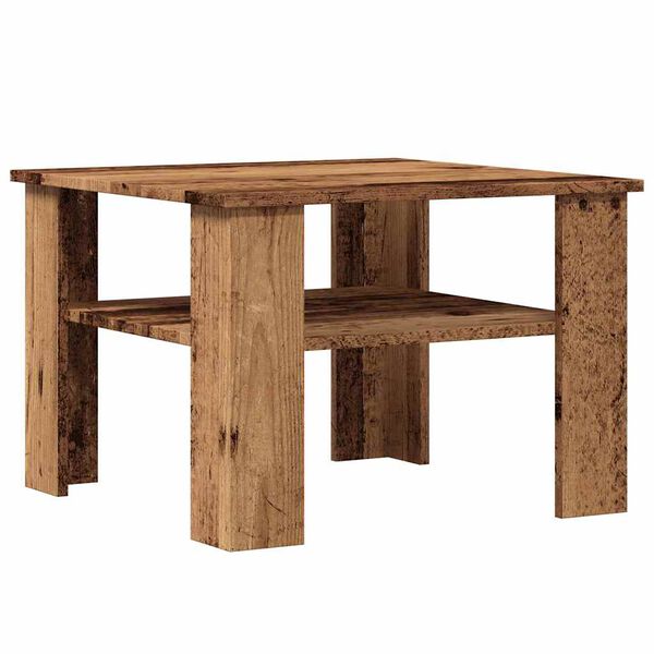 vidaXL Couchtisch Altholz-Optik 60x60x42 cm Holzwerkstoff